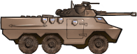 Sideview of Ratel 90